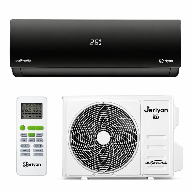 Jeriyan Duvar Tipi Black 18000 BTU İnverter Klima